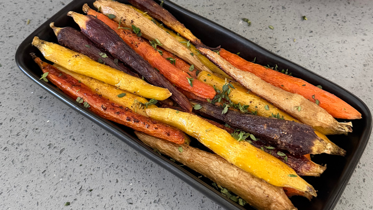 Roasted Rainbow Carrots