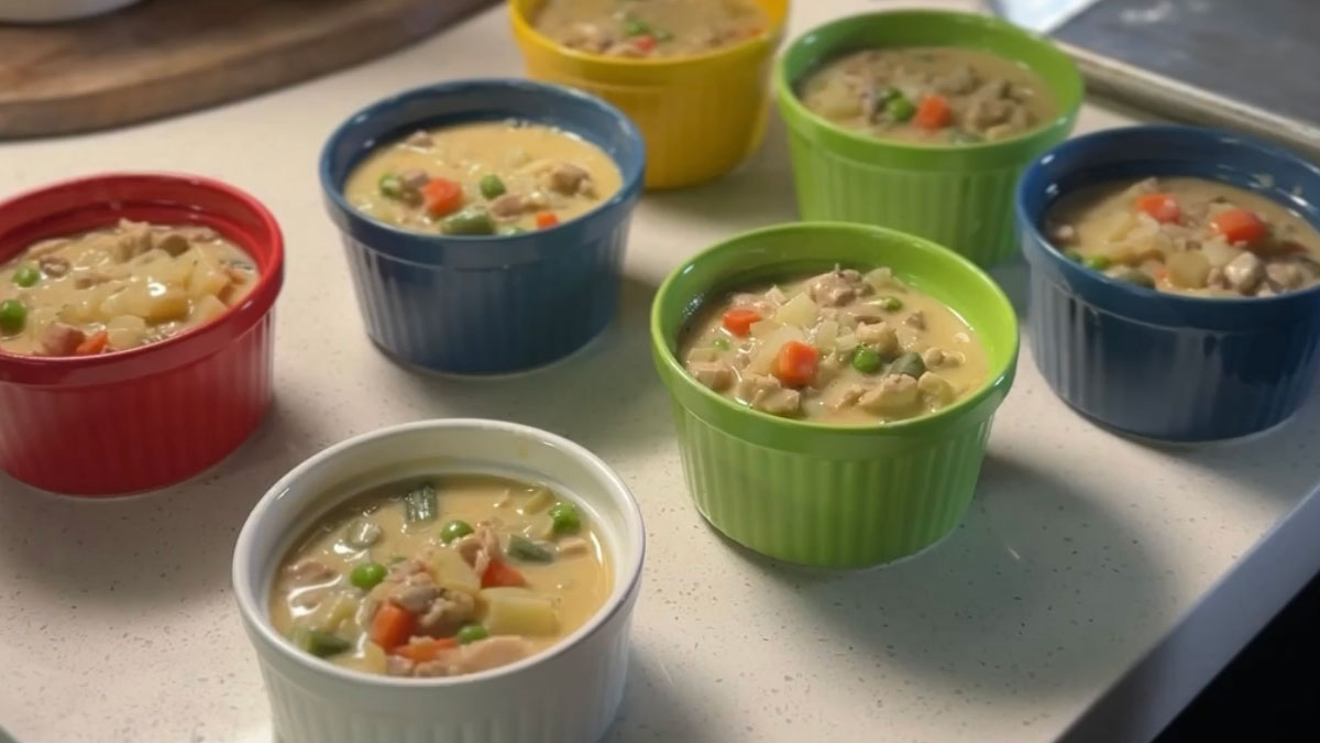 Chicken Pot Pie Puff Pastry