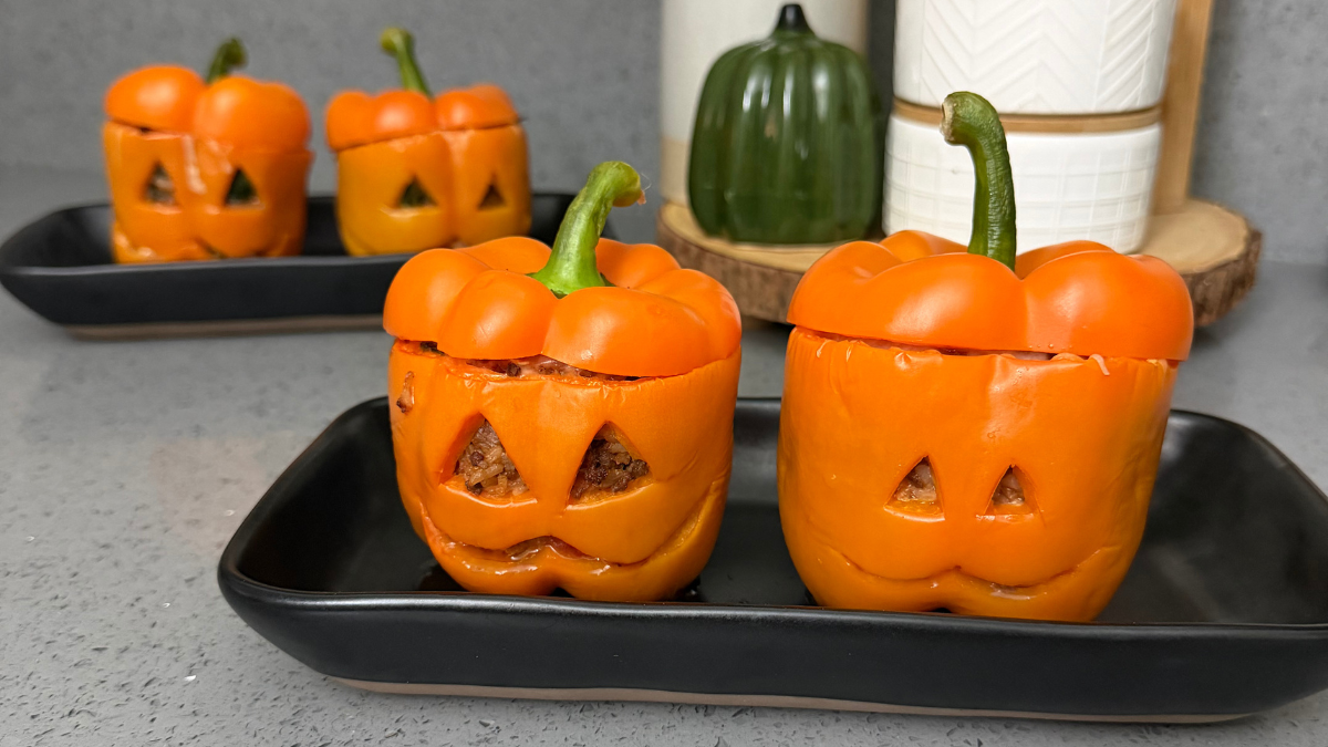 Jack-o-Latern Stuffed Bell;