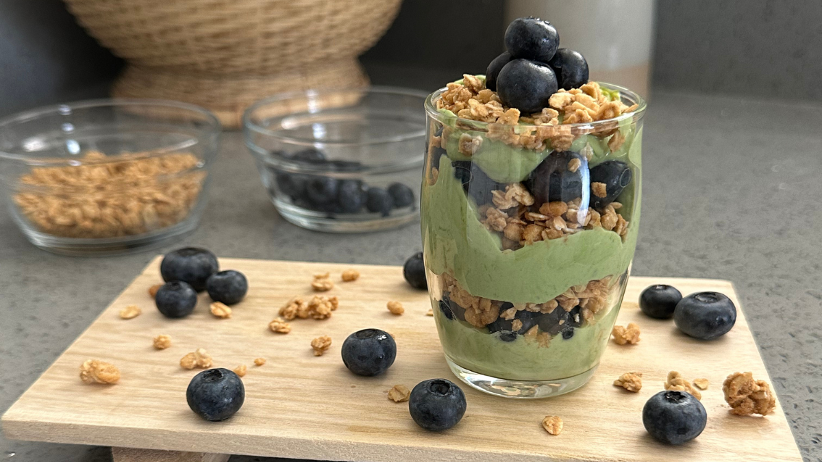 Matcha Blueberry Parfait